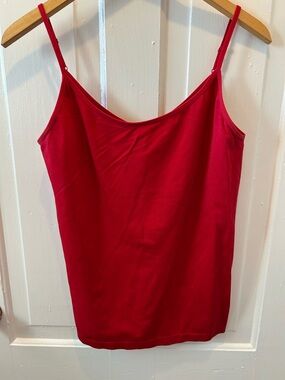 George Red Spaghetti Strap Camisole